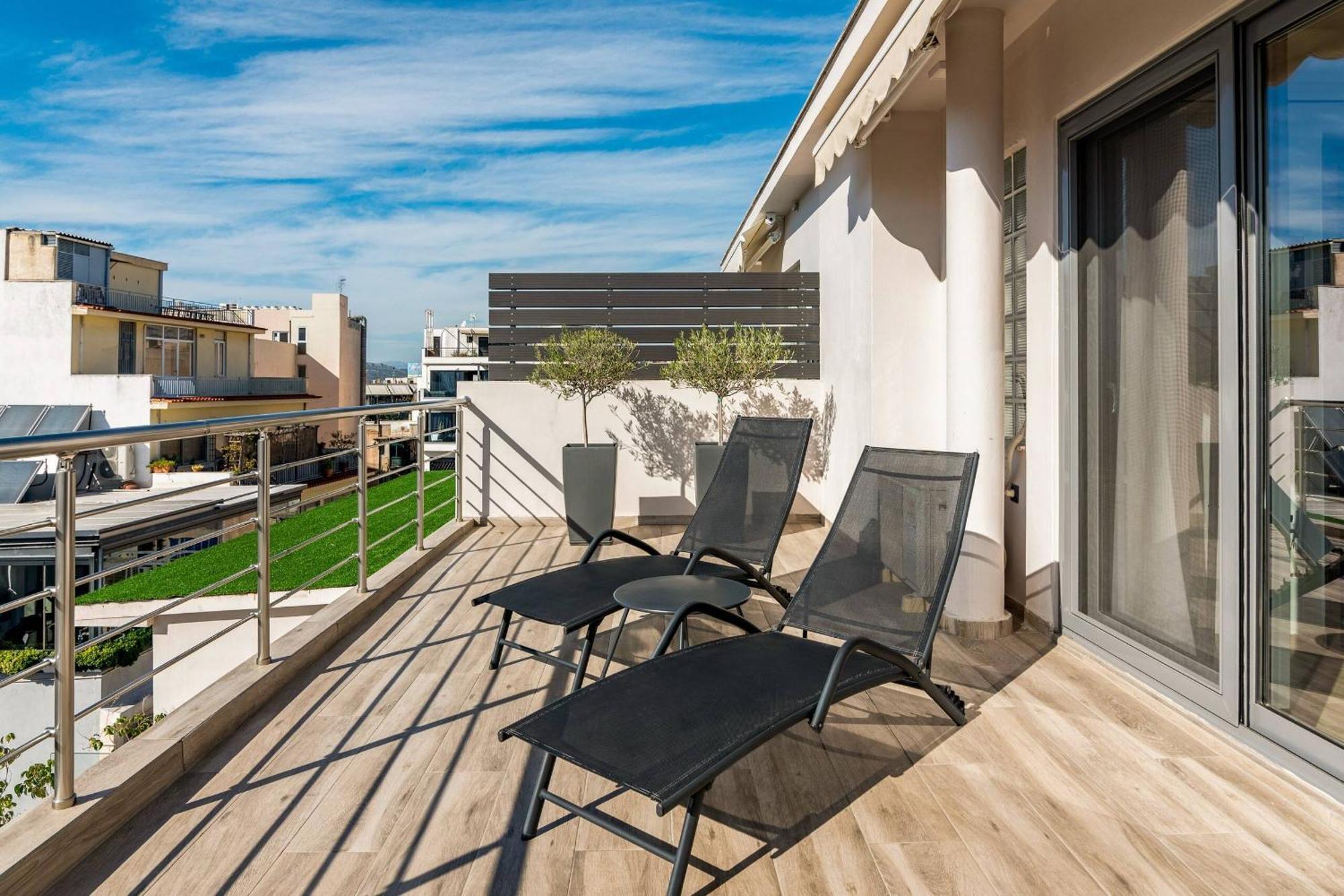 Dreamy Athens Penthouse With Acropolis View Lägenhet Exteriör bild