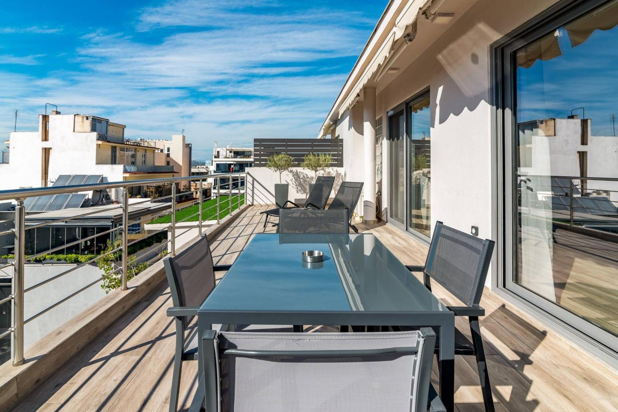 Dreamy Athens Penthouse With Acropolis View Lägenhet Exteriör bild